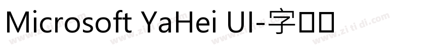 Microsoft YaHei UI字体转换